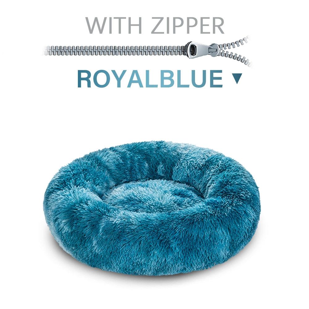 The Snugglepaws Plush Donut Pet Bed: Luxuriously Cozy Haven For Dogs And Cats