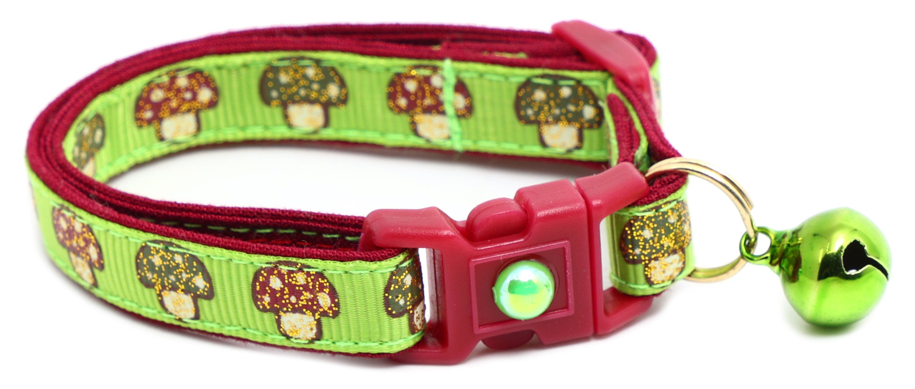 Woodland Mushrooms Breakaway Cat Collar