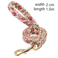 Nylon Floral Dog Walking Rope - Stylish And Sturdy Leash For Your Pup